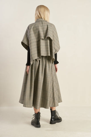 IMMACULATE EXCELLENCE WOVEN PLAID TOP - By Baano
