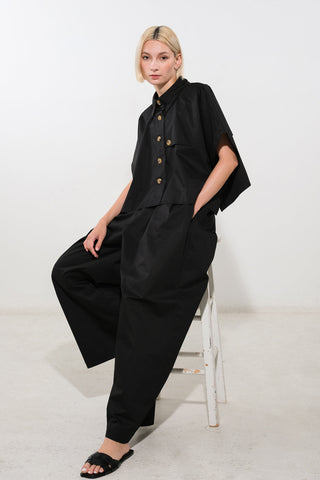IT'S PERFECT TIMING WOVEN TOP - By Baano