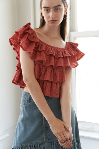 LOVELY EXISTENCE OFF SHOULDER TOP - By Baano