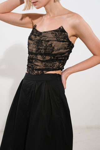 BE THE EXCEPTION LACE CROP TOP - By Baano