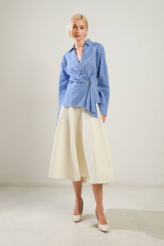 EVERMORE ELEGANCE WOVEN TOP - By Baano