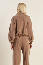 DELIGHTFUL DRAPE FRENCH TERRY SWEATSHIRT - By Baano