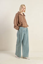 DELIGHTFUL DRAPE FRENCH TERRY SWEATSHIRT - By Baano