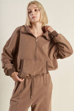 DELIGHTFUL DRAPE FRENCH TERRY SWEATSHIRT - By Baano