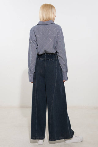 GRACEFUL APPEARANCE WOVEN TOP - By Baano
