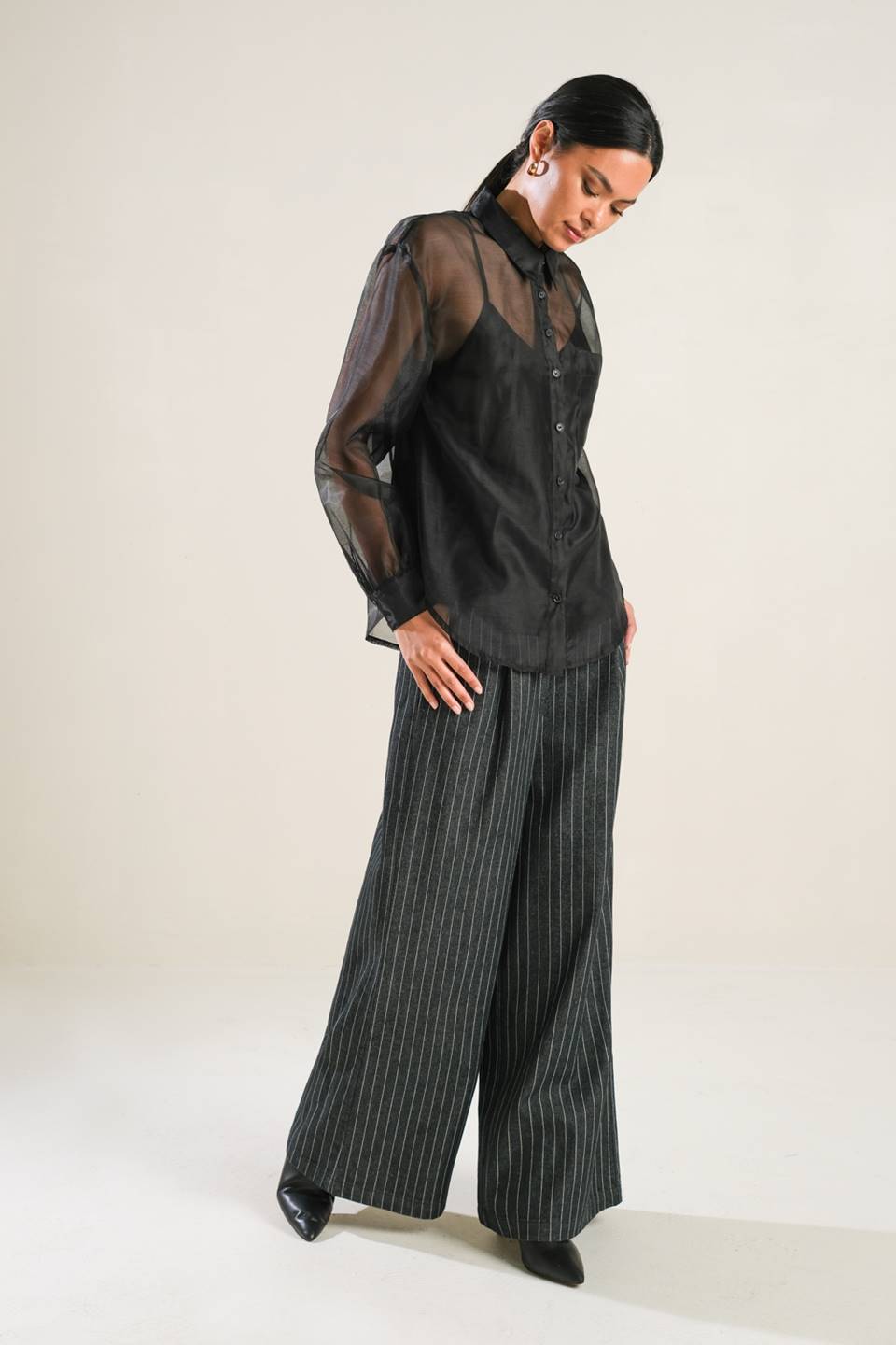 LOVE OVER FEAR ORGANZA TOP - By Baano