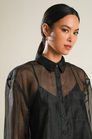LOVE OVER FEAR ORGANZA TOP - By Baano