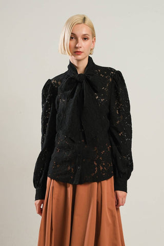PATRIOTIC PRINCESS WOVEN LACE TOP - By Baano