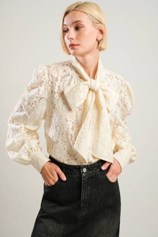 PATRIOTIC PRINCESS WOVEN LACE TOP - By Baano