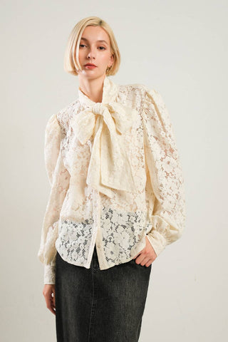 PATRIOTIC PRINCESS WOVEN LACE TOP - By Baano