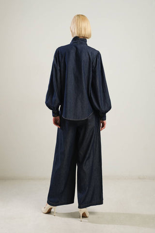 THERE IN MY MIND CHAMBRAY TOP - By Baano