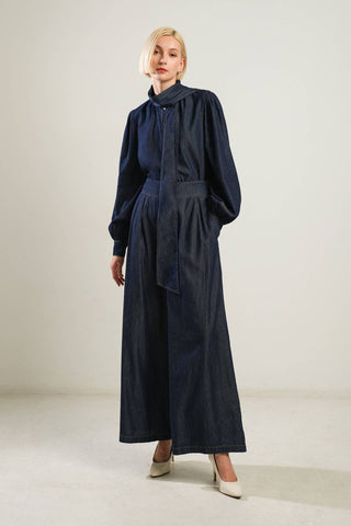 THERE IN MY MIND CHAMBRAY TOP - By Baano