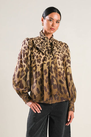 KEEPING TABS WOVEN TOP - By Baano