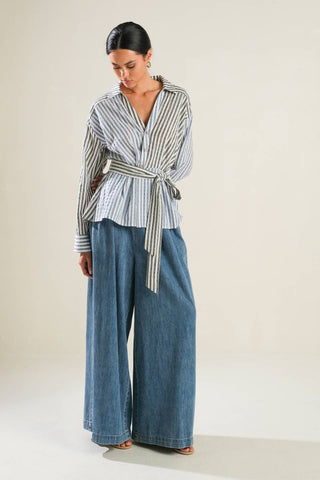 RAYS OF HOPE WOVEN TOP - By Baano