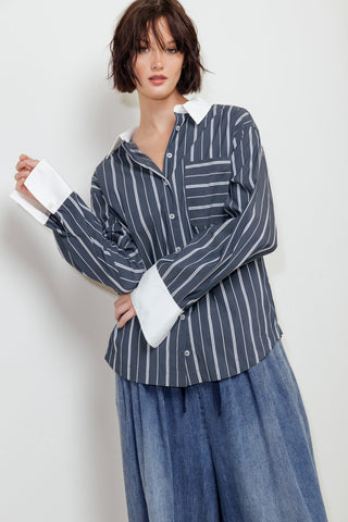BEHIND THE GRIN WOVEN TOP - By Baano