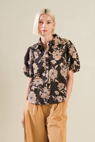 POSH PRESENCE WOVEN TOP - By Baano