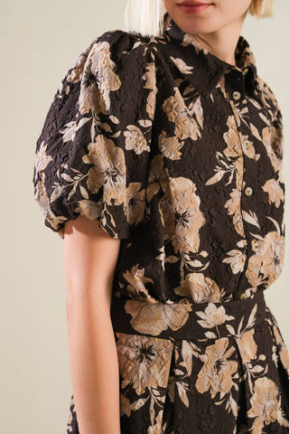 POSH PRESENCE WOVEN TOP - By Baano