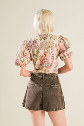SLEEK SIMPLICITY WOVEN TOP - By Baano