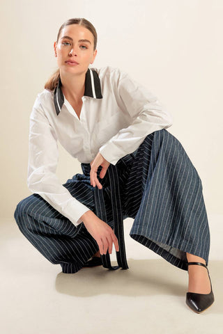 CAUSE A COMMOTION WOVEN TOP - By Baano