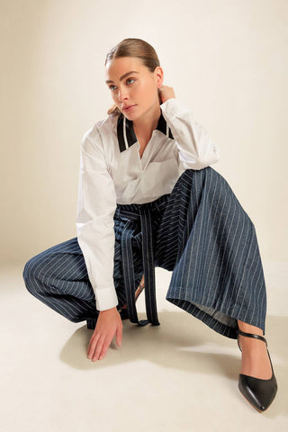 CAUSE A COMMOTION WOVEN TOP - By Baano
