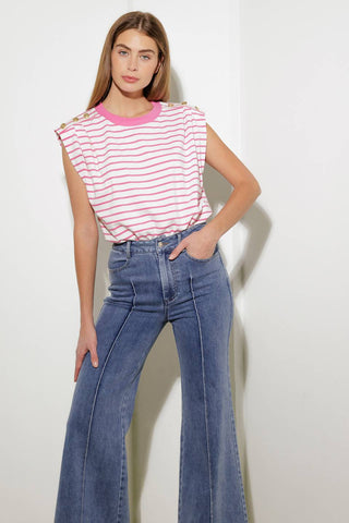 FEELING SPECIAL PINK KNIT TOP - By Baano