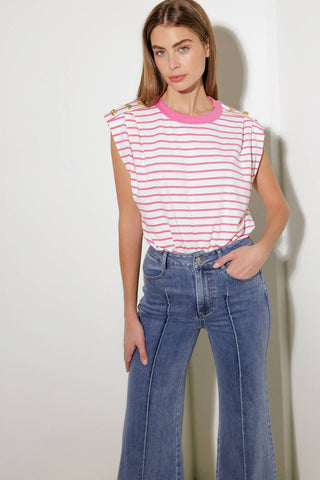 FEELING SPECIAL PINK KNIT TOP - By Baano
