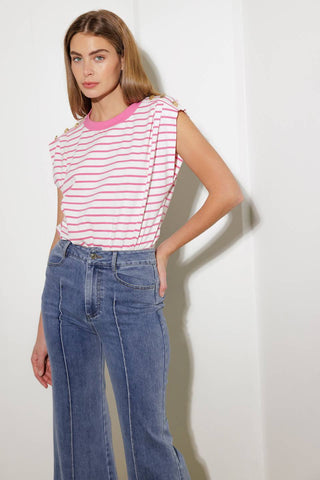 FEELING SPECIAL PINK KNIT TOP - By Baano