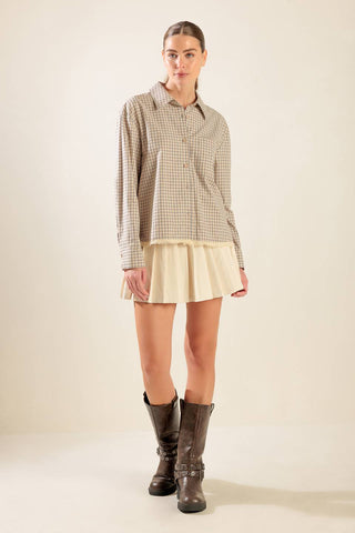AWAITING LOVE WOVEN TOP - By Baano
