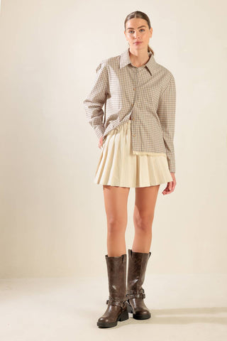 AWAITING LOVE WOVEN TOP - By Baano