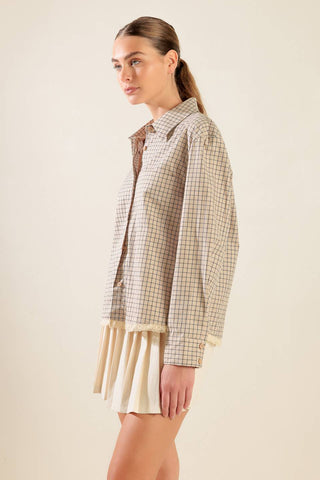 AWAITING LOVE WOVEN TOP - By Baano