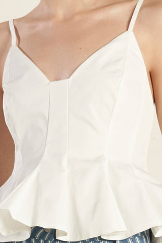 IT'S PERFECT TIMING WOVEN CAMI TOP - By Baano