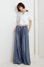 COASTAL COLLAR WOVEN CROP TOP - By Baano