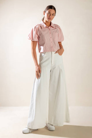 MEET YOU AT THE GARDEN WOVEN TOP - By Baano