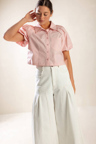 MEET YOU AT THE GARDEN WOVEN TOP - By Baano