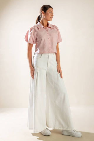 MEET YOU AT THE GARDEN WOVEN TOP - By Baano