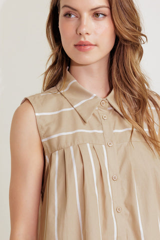 SOMEWHERE TO BE WOVEN TOP - By Baano