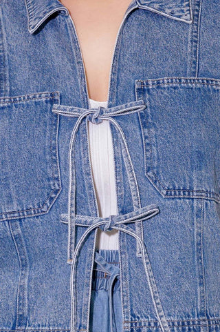 BY CHANCE DENIM TOP - By Baano