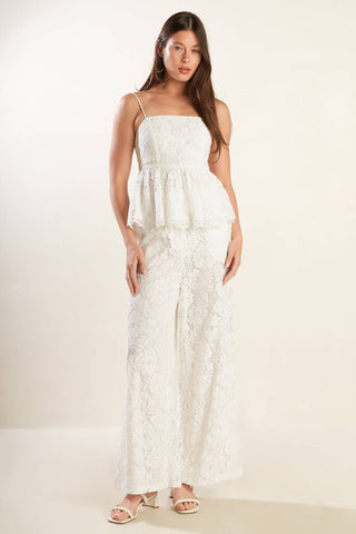 WE TRUST YOU WOVEN LACE TOP - By Baano
