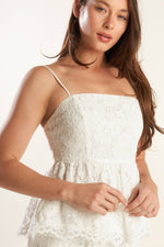 WE TRUST YOU WOVEN LACE TOP - By Baano
