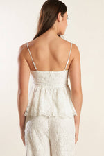 WE TRUST YOU WOVEN LACE TOP - By Baano