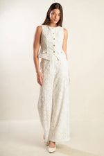 THINK LATER WOVEN LACE VEST - By Baano