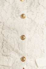 THINK LATER WOVEN LACE VEST - By Baano