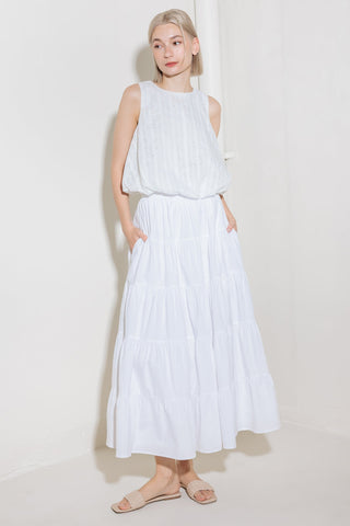 TIMELESS WITH EDGE WOVEN LACE TOP - By Baano