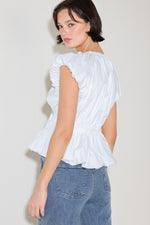 SCARLET COUNTRY GIRL WOVEN TOP Flying Tomato