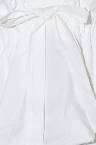 SLOW DOWN IN WHITE WOVEN TOP - By Baano