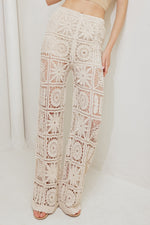 COASTAL BREEZE CROCHET VEST AND PANT SET - By Baano