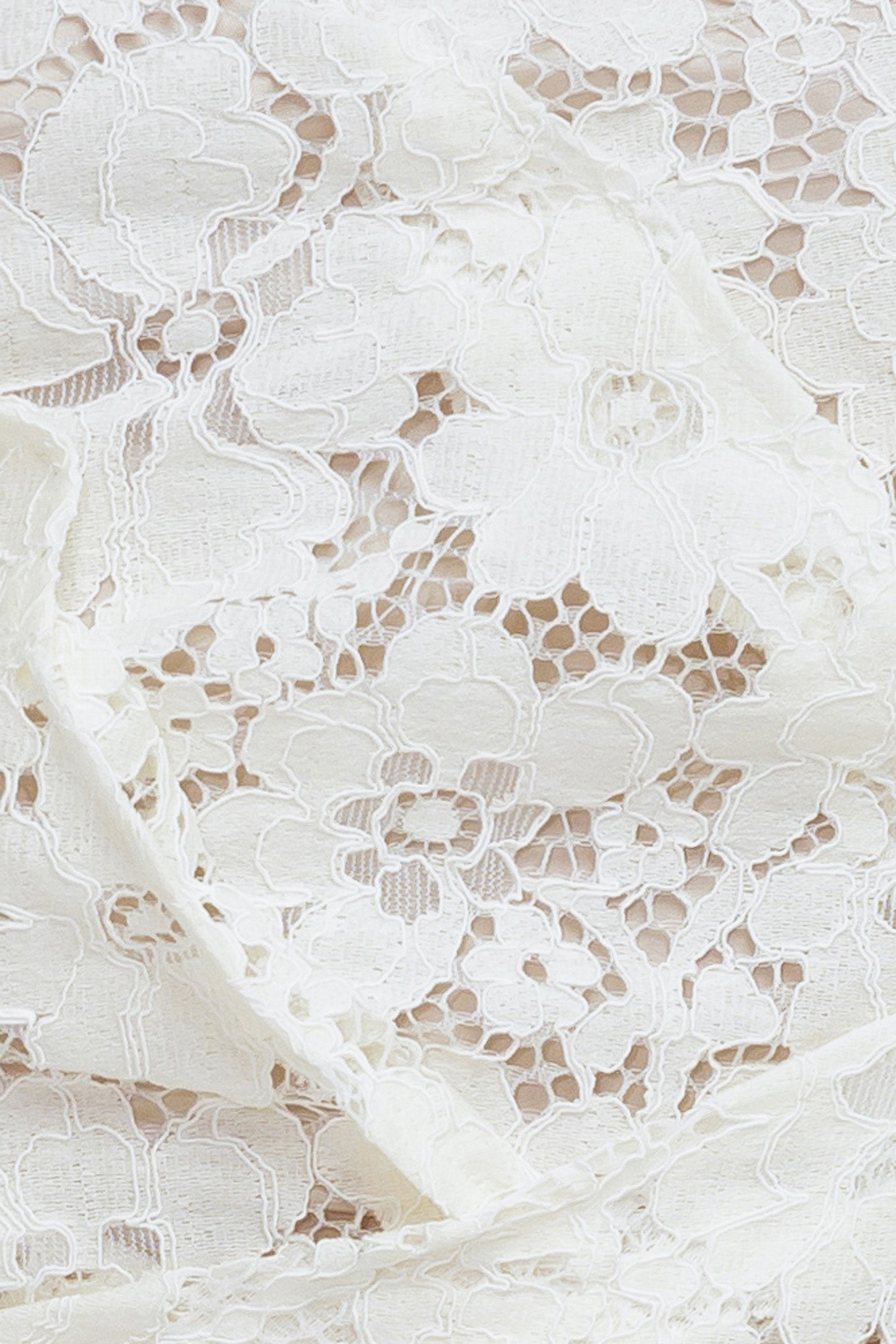 CHANTILLY FLAIR WOVEN LACE TUBE TOP - By Baano