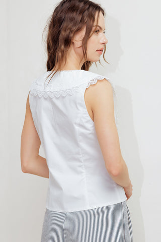 FRENCH MEADOW WOVEN TOP - By Baano