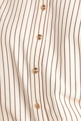 PINSTRIPE CHIC WOVEN TOP - By Baano