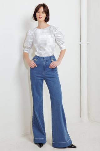 COCOON HOUR WHITE WOVEN TOP - By Baano